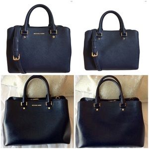 Michael Kors Savannah Leather Satchel